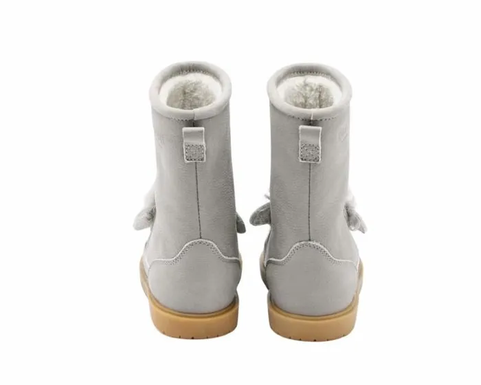 Donsje Amsterdam Boots Girls Wadudu Exclusive Light Grey Betting Leather
