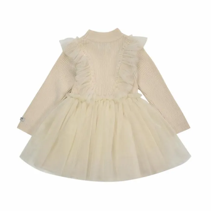 Donsje Amsterdam Dresses and Skirts Baby Flovos Dress Warm White