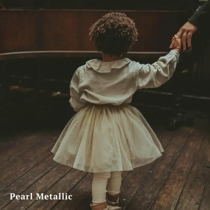 Donsje Amsterdam Dresses and Skirts Girls Pien Skirt Pearl Metallic