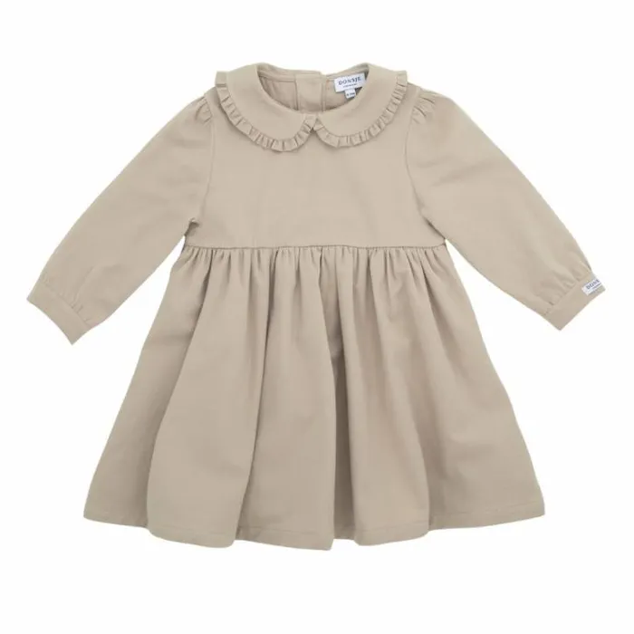 Donsje Amsterdam Dresses and Skirts Girls Prala Dress Light Taupe