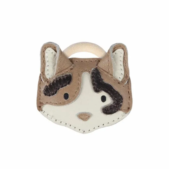 Donsje Amsterdam Hair Accessories Girls Josy Exclusive Hair Tie Nutmeg Leather