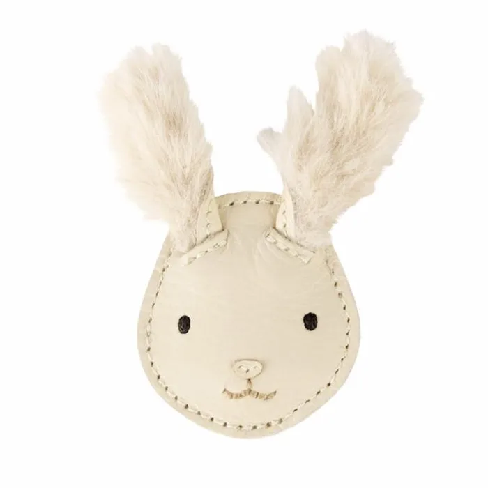 Donsje Amsterdam Hair Accessories Girls Josy Exclusive Hairclip Cream Leather