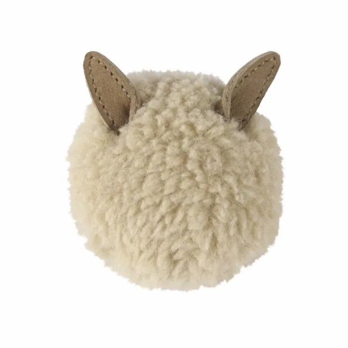 Donsje Amsterdam Hair Accessories Girls Ploto Hairclip Beige Curly Faux Fur