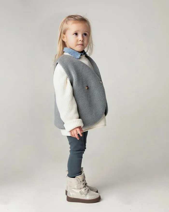 Donsje Amsterdam Jackets and Gilets Baby Monty Gilet Lava Grey