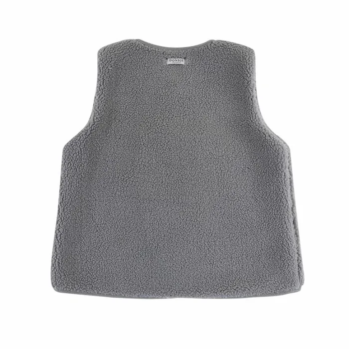Donsje Amsterdam Jackets and Gilets Baby Monty Gilet Lava Grey
