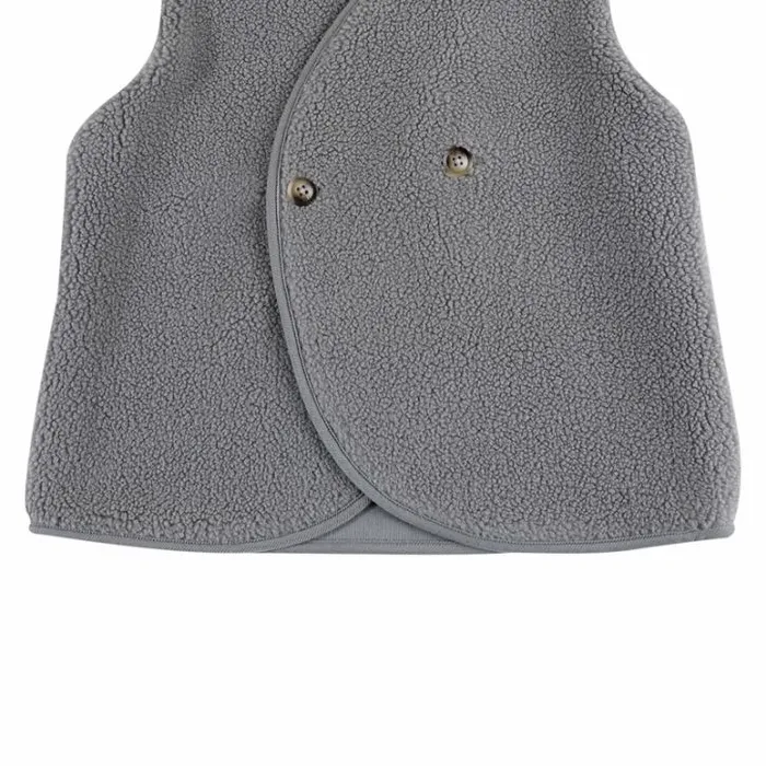 Donsje Amsterdam Jackets and Gilets Baby Monty Gilet Lava Grey