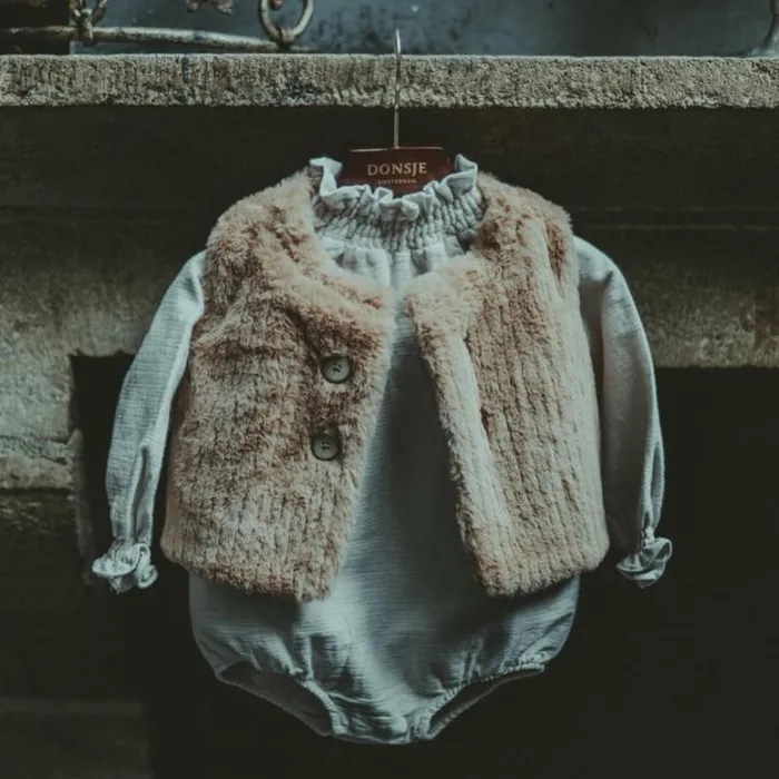 Donsje Amsterdam Jackets and Gilets Baby Tinge Gilet Clay Teddy