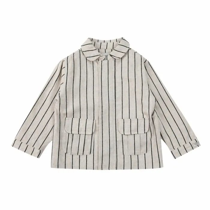 Donsje Amsterdam Jackets and Gilets Boys Ties Jacket Soft Sand Melange