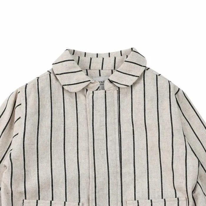 Donsje Amsterdam Jackets and Gilets Boys Ties Jacket Soft Sand Melange