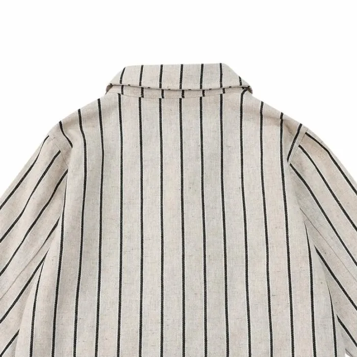 Donsje Amsterdam Jackets and Gilets Boys Ties Jacket Soft Sand Melange