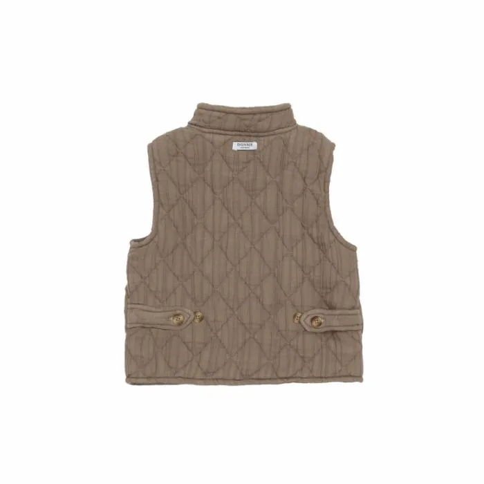 Donsje Amsterdam Jackets and Gilets Girls Brieck Waistcoat Dusty Brown
