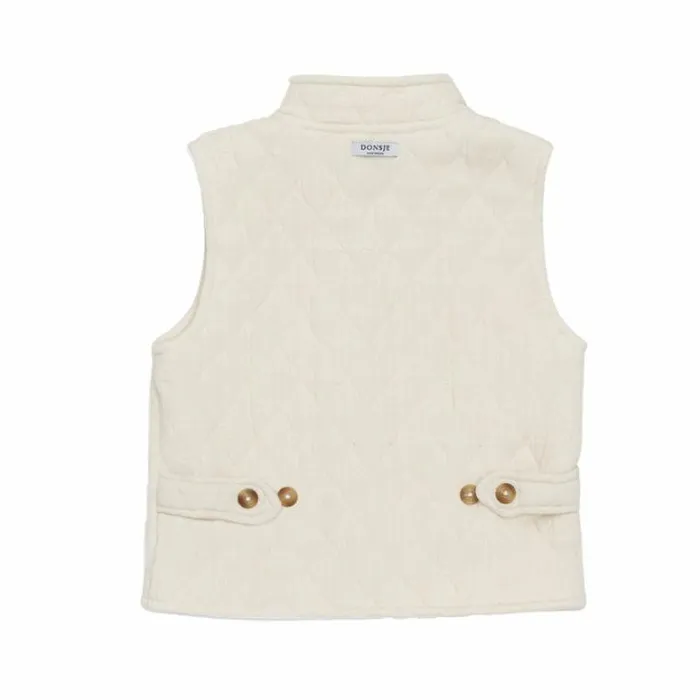 Donsje Amsterdam Jackets and Gilets Girls Brieck Waistcoat Warm White
