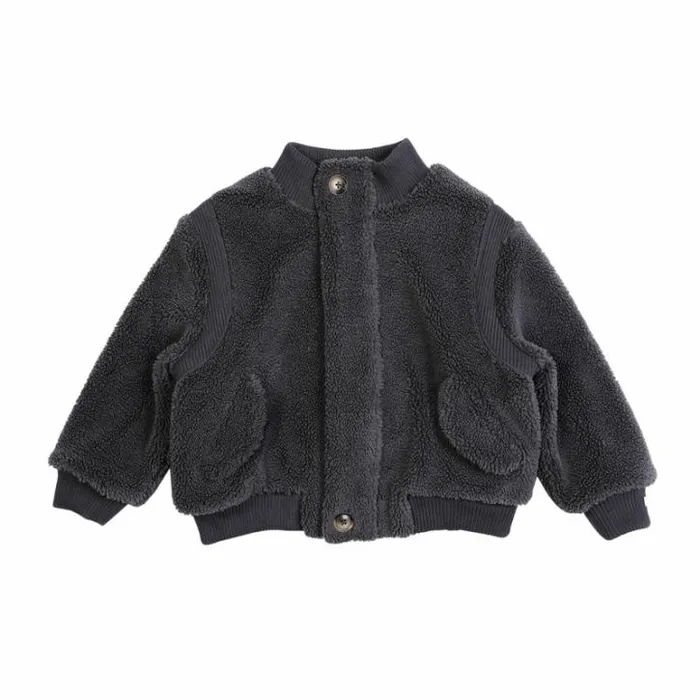 Donsje Amsterdam Jackets and Gilets Girls Lovi Jacket Anthracite