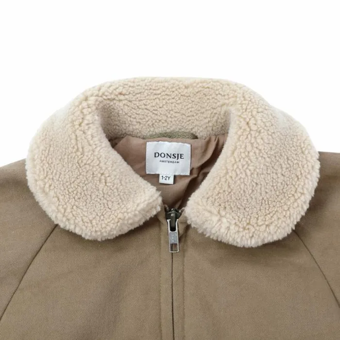 Donsje Amsterdam Jackets and Gilets Girls Mala Jacket Warm Taupe
