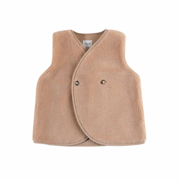 Donsje Amsterdam Jackets and Gilets Girls Monty Gilet Light Coral