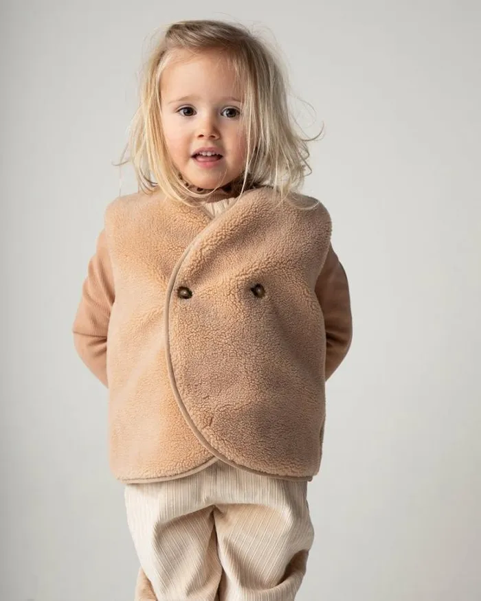 Donsje Amsterdam Jackets and Gilets Girls Monty Gilet Light Coral