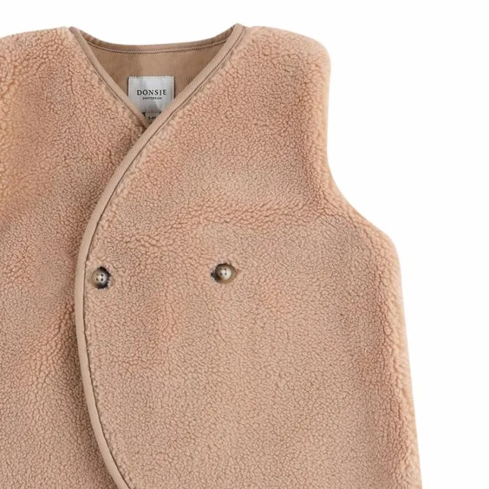 Donsje Amsterdam Jackets and Gilets Girls Monty Gilet Light Coral