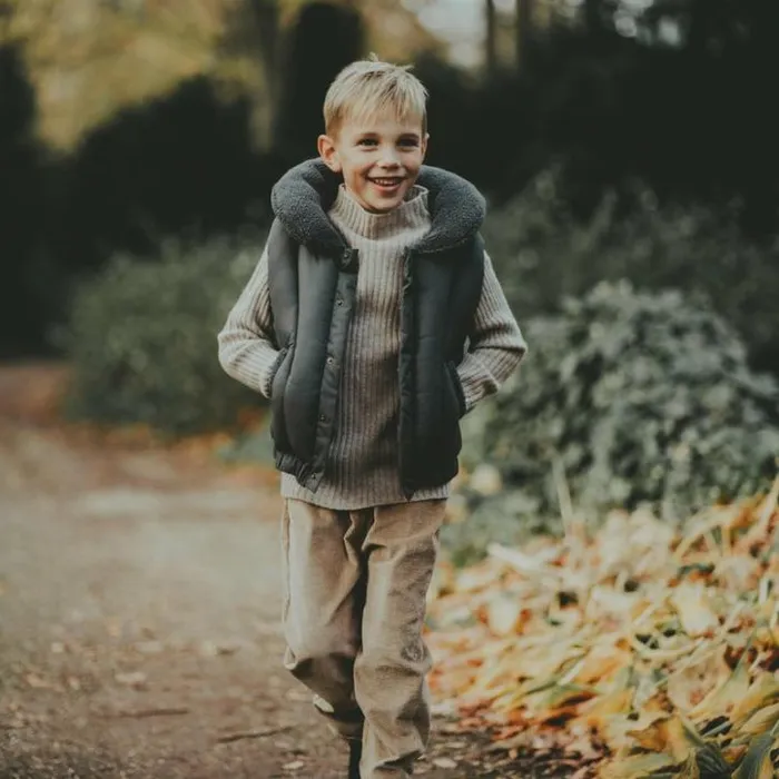 Donsje Amsterdam Jackets and Gilets Girls Regu Bodywarmer Cloudy Grey