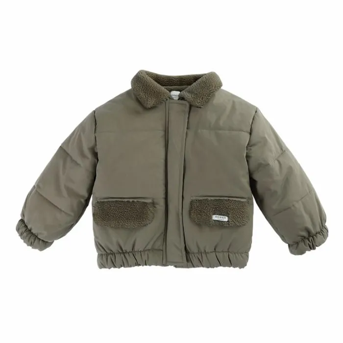 Donsje Amsterdam Jackets and Gilets Girls Wander Jacket Grey Olive