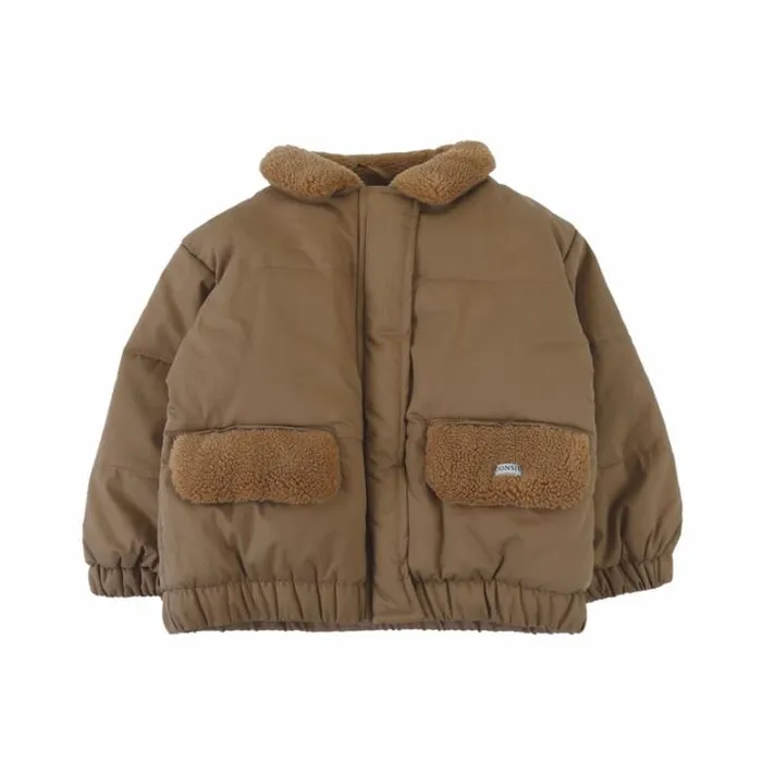 Donsje Amsterdam Jackets and Gilets Girls Wander Jacket Warm Brown