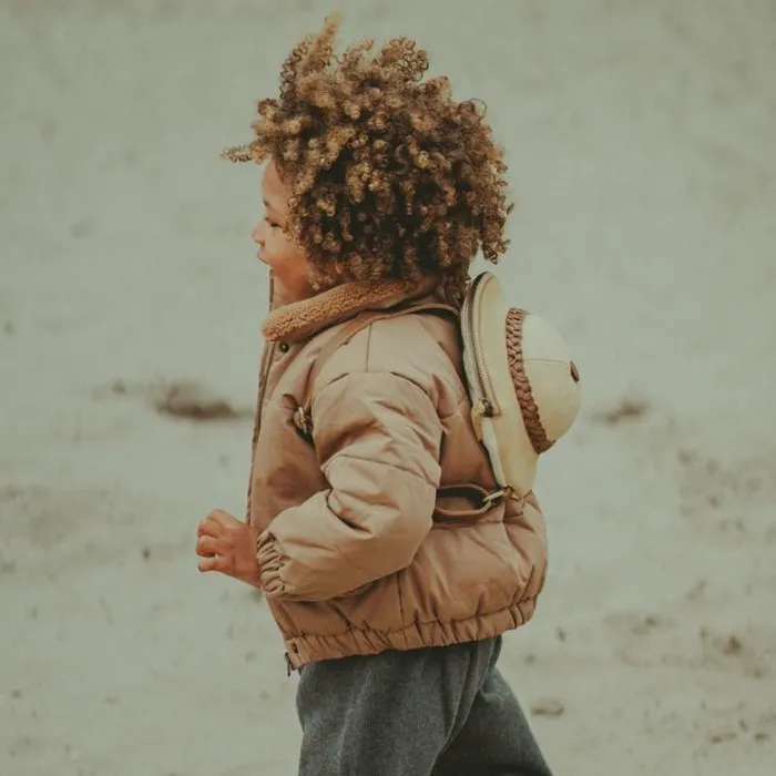 Donsje Amsterdam Jackets and Gilets Girls Wander Jacket Warm Brown