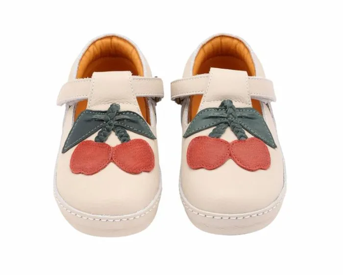 Donsje Amsterdam Low Shoes Girls Bowi Shoes Red Clay Leather