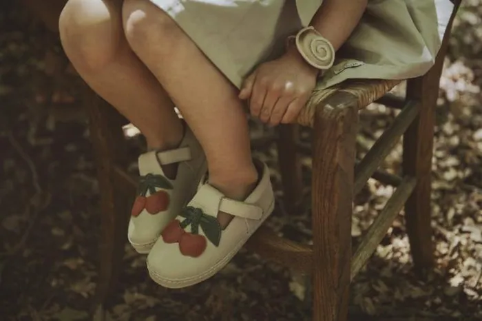 Donsje Amsterdam Low Shoes Girls Bowi Shoes Red Clay Leather