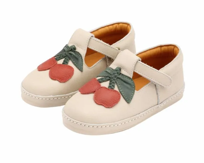 Donsje Amsterdam Low Shoes Girls Bowi Shoes Red Clay Leather