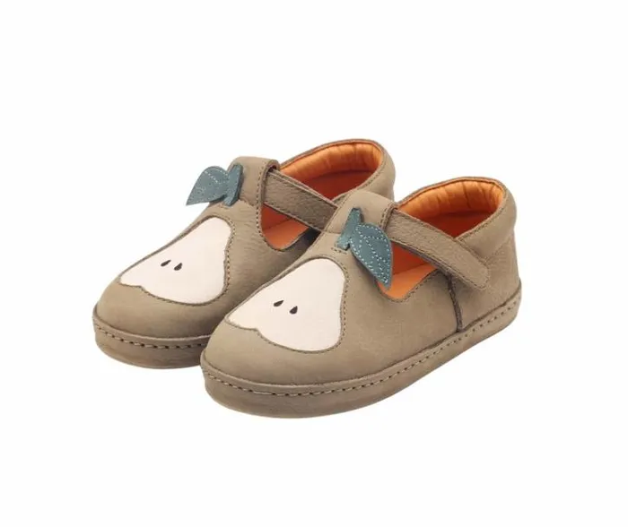 Donsje Amsterdam Low Shoes Girls Bowi Shoes Sage Betting Leather