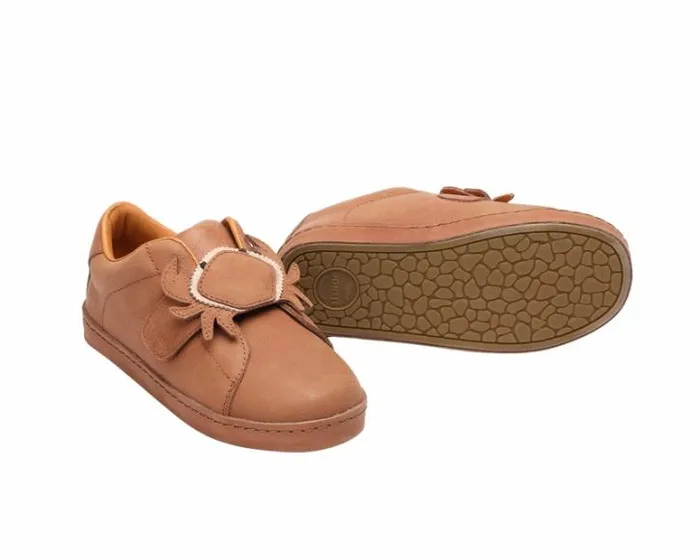 Donsje Amsterdam Low Shoes Girls Hayo Walnut Leather