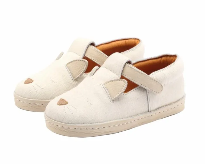 Donsje Amsterdam Low Shoes Girls Xan Exclusive Cream Cow Hair