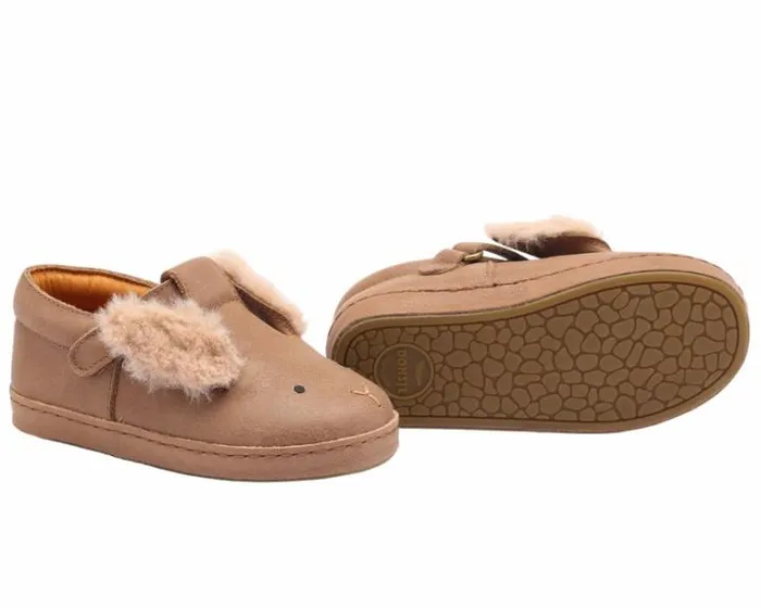Donsje Amsterdam Low Shoes Girls Xan Exclusive Hazelnut Leather