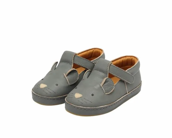 Donsje Amsterdam Low Shoes Girls Xan Special Grey Leather
