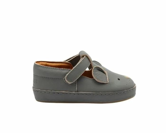 Donsje Amsterdam Low Shoes Girls Xan Special Grey Leather