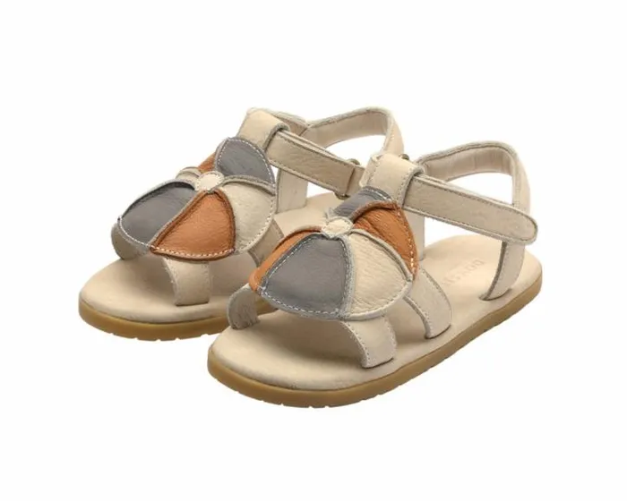 Donsje Amsterdam Sandals Boys Mattia Cream Betting Leather