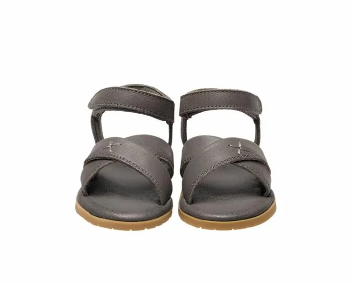 Donsje Amsterdam Sandals Girls Qotis Sandals Grey Leather