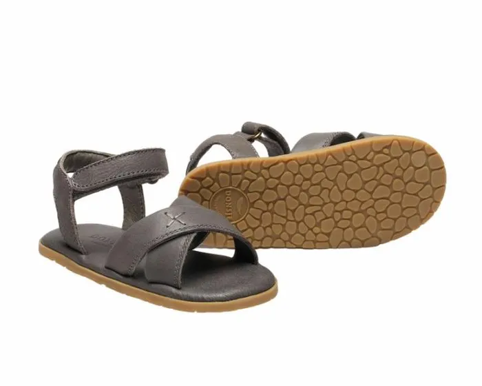Donsje Amsterdam Sandals Girls Qotis Sandals Grey Leather