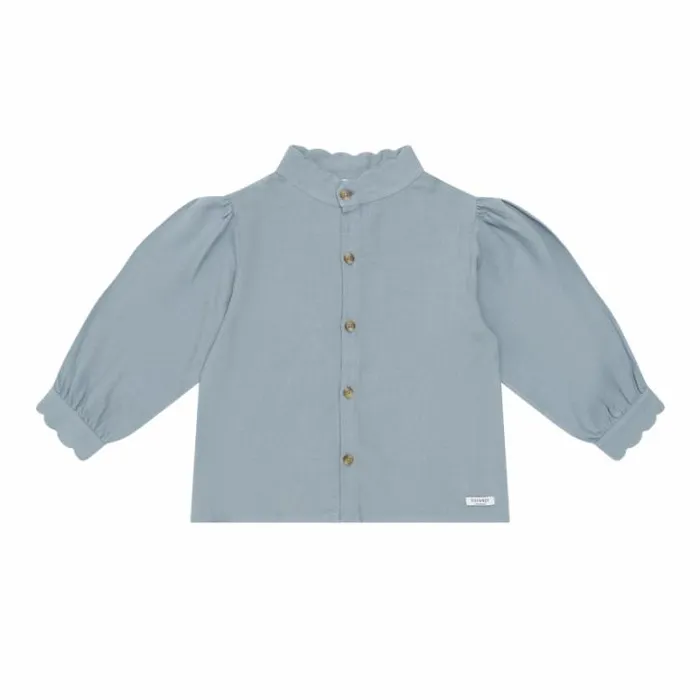 Donsje Amsterdam Shirts and Blouses Baby Flo Blouse Foggy Blue
