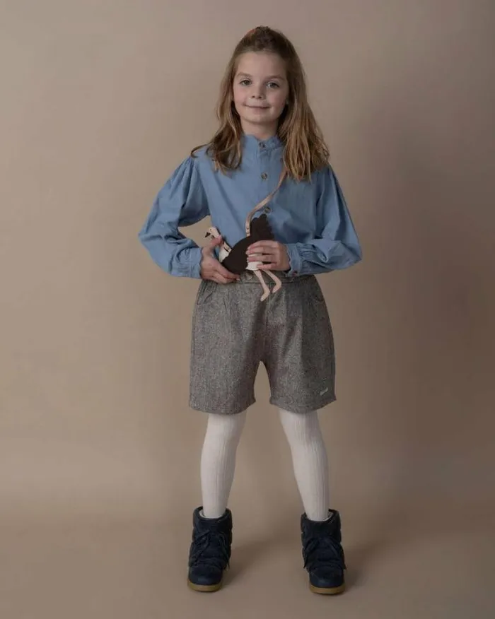 Donsje Amsterdam Shirts and Blouses Baby Flo Blouse Foggy Blue