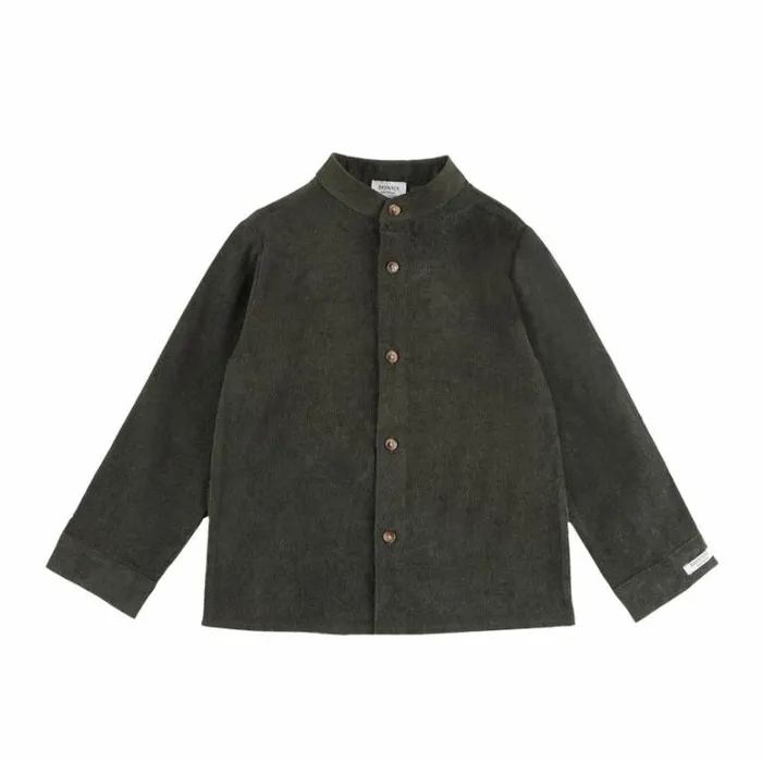 Donsje Amsterdam Shirts and Blouses Boys Nitou Shirt Forest Green