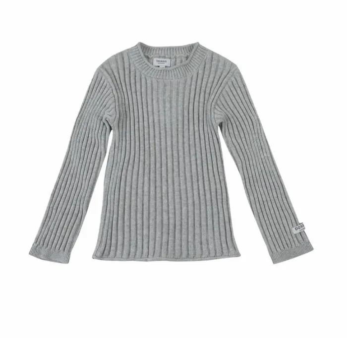 Donsje Amsterdam Shirts and Blouses Girls Dion Shirt Pale Grey Melange