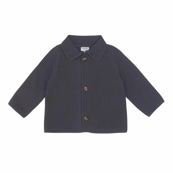 Donsje Amsterdam Shirts and Blouses Girls Henry Overshirt Cloudy Grey