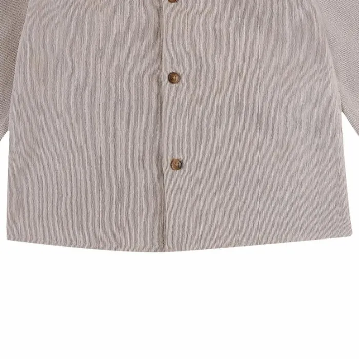 Donsje Amsterdam Shirts and Blouses Girls Nitou Shirt Soft Taupe