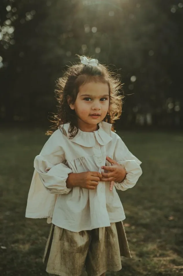 Donsje Amsterdam Shirts and Blouses Girls Rushi Blouse Soft Sand