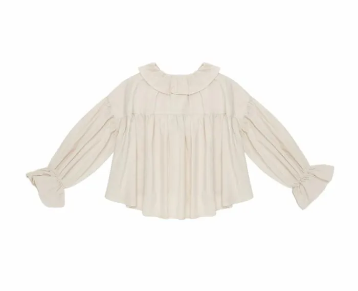 Donsje Amsterdam Shirts and Blouses Girls Rushi Blouse Soft Sand