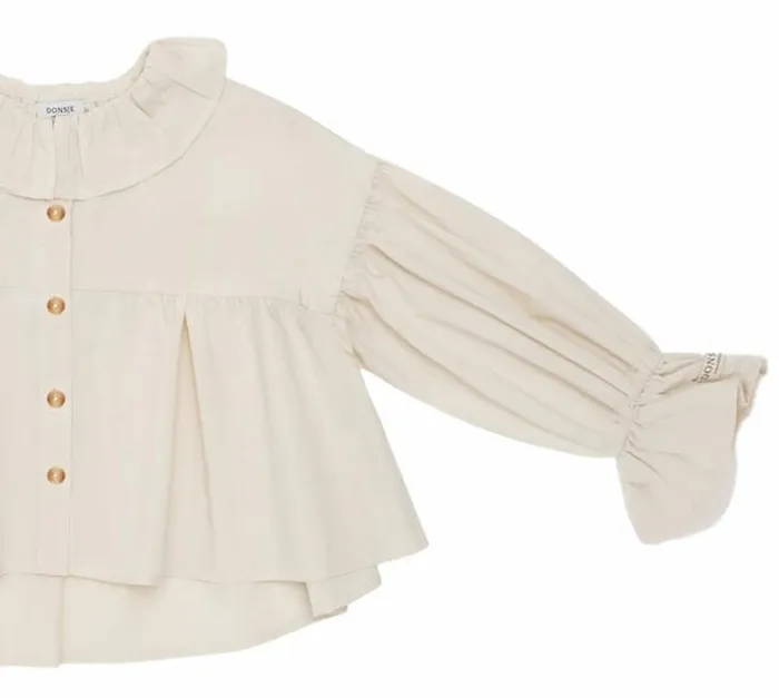 Donsje Amsterdam Shirts and Blouses Girls Rushi Blouse Soft Sand