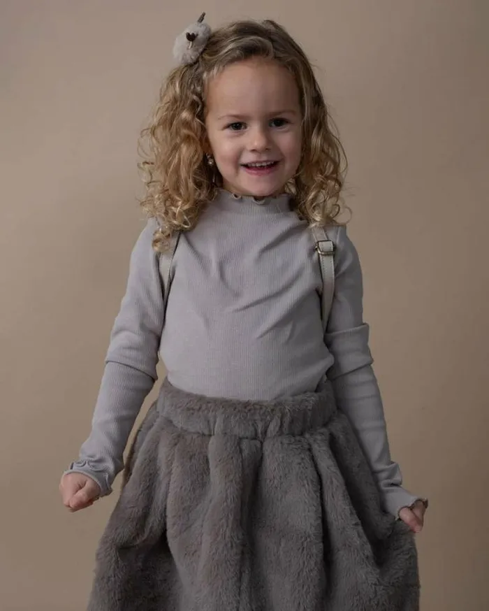 Donsje Amsterdam Shirts and Blouses Girls Wonsy Shirt Grey Violet Donsje Amsterdam Shirts and Blouses Girls Wonsy Shirt Grey Violet
