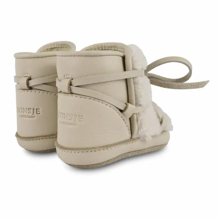 Donsje Amsterdam Shoes Baby Cassi Booties Cream Leather
