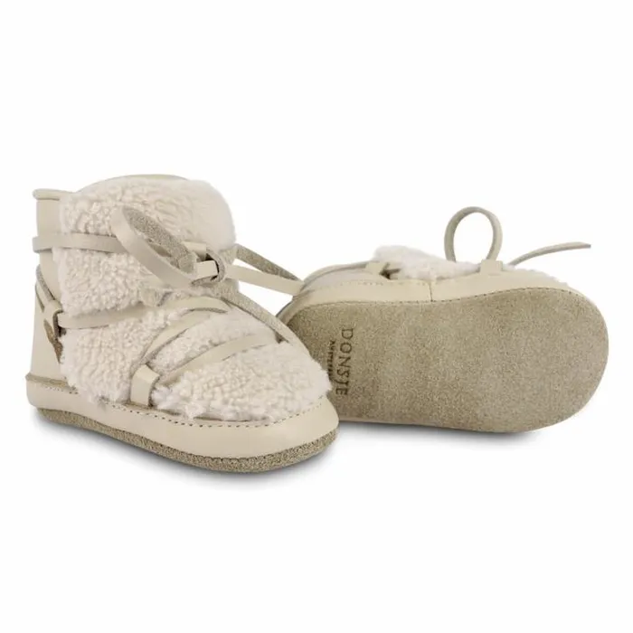 Donsje Amsterdam Shoes Baby Cassi Booties Cream Leather