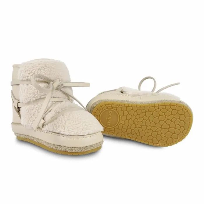 Donsje Amsterdam Shoes Baby Cassi Booties Cream Leather